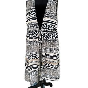 A Love Story women’s size 1X cover up, leopard, and zebra prints